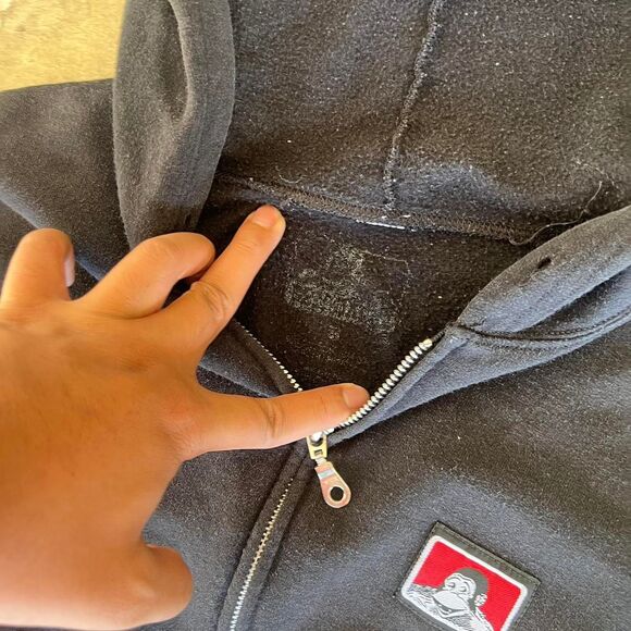 Ben Davis y2k Zip Up Hoodie Mens size S - Picture 2 of 2
